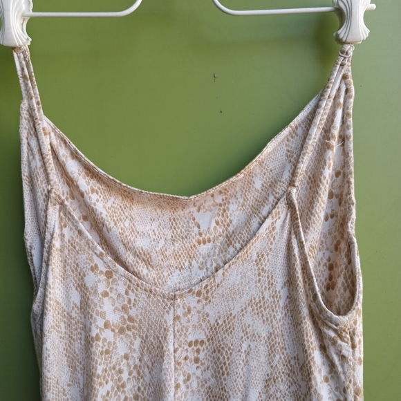 Free people 10 snake skin pattern scoop neck tank top - Picture 6 of 12